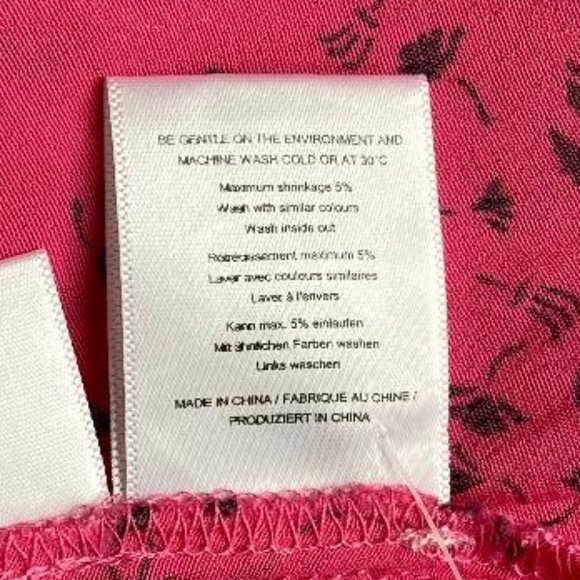 🦩3x HP!🦩 NWT Ganni Barra Pink Crepe Shirt Dress - Picture 10 of 11